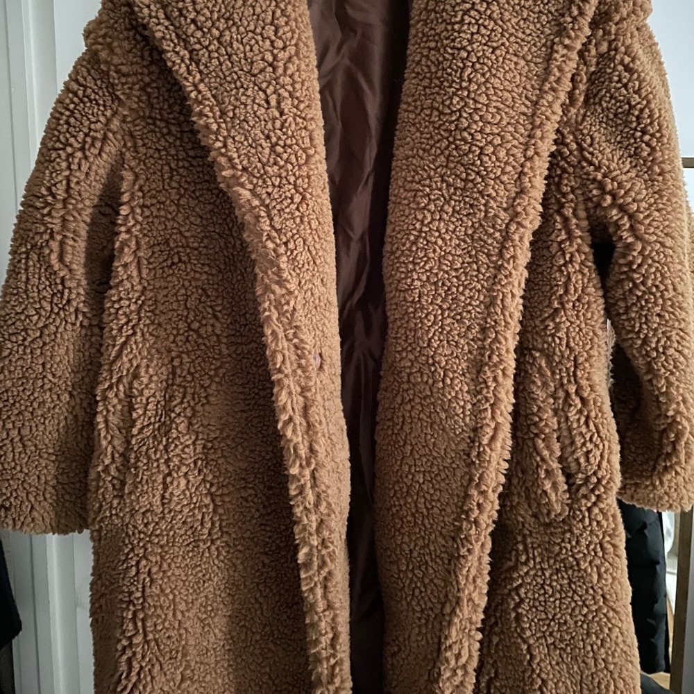 shearling coat - Picture 2 of 2
